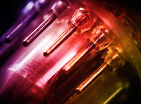 Macro of cathode ray tube Stock Photos