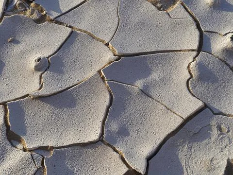 Macro chalk dry pattern White Desert near Bahariya Oasis Egypt Africa Foto stock