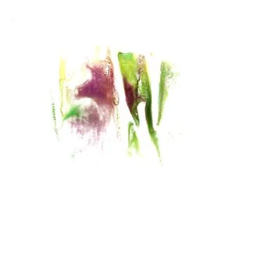 Macro Cherry, green spot blotch texture isolated on a white back Illustrazione stock