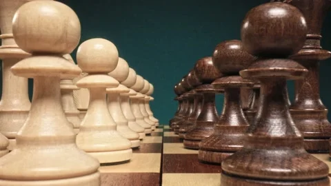 Macro chess game Stock Footage 229427964