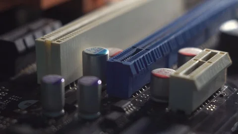 Macro Circuit Board 動画素材 88090410