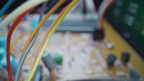 Macro Circuit Wiring Video stock 99563086