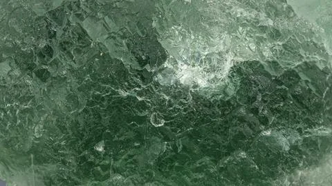 Macro clear green fluorite sample Foto stock