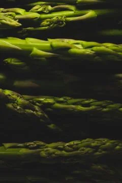 Macro close up of asparagus Stock Photos