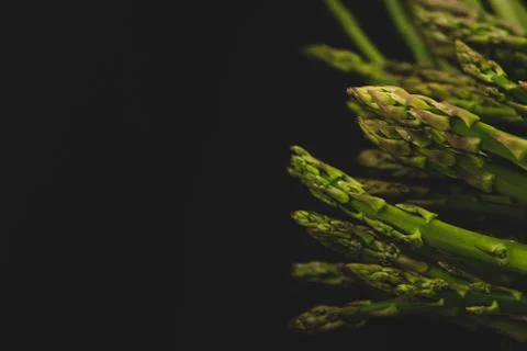 Macro close up of asparagus Stock Photos