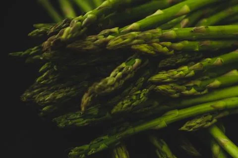 Macro close up of asparagus Stock Photos