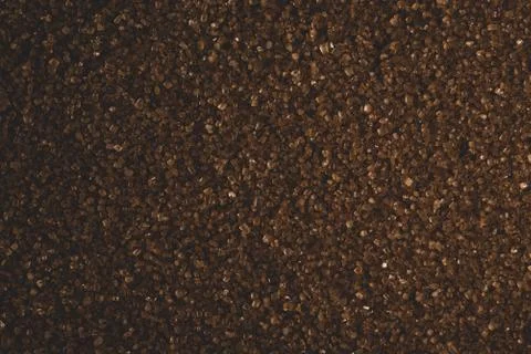 Macro close up of brown sugar, selective focus Stock Photos