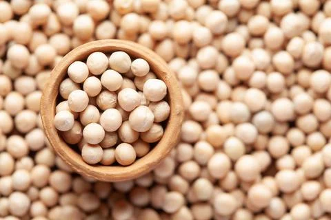 Macro Close up of Close up of Organic dry peas whole (Pisum sativum) or matar 스톡 사진