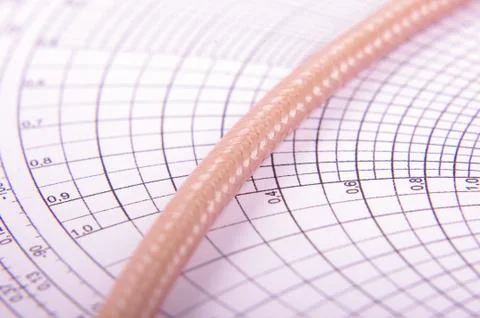 Macro close up of coaxial cable shielding pattern Stock Photos