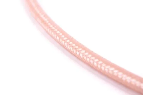 Macro close up of coaxial cable shielding pattern Stock Photos