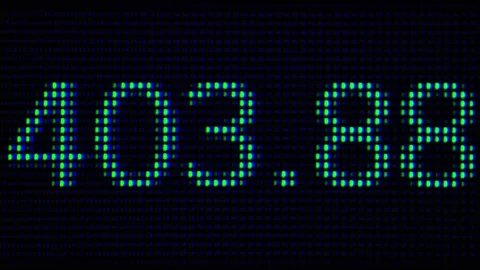Macro Close-Up of Digital Price Display Video stock 334668099