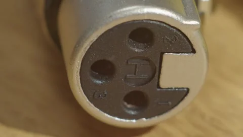 Macro close-up of a European power socket Stock Footage 318349483
