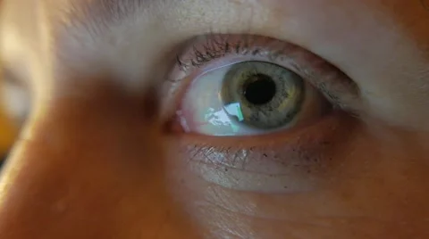 Macro Close-up eye blinking 4K UHD Stock Footage 62475909