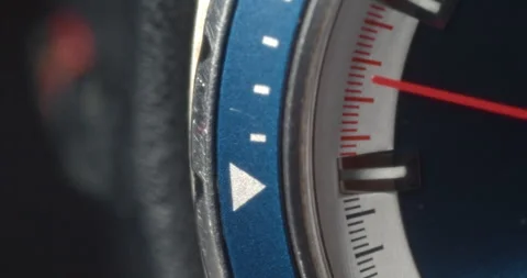 Macro Close Up of Hand Moving on Mechanical Watch Face Stock Footage 262107258