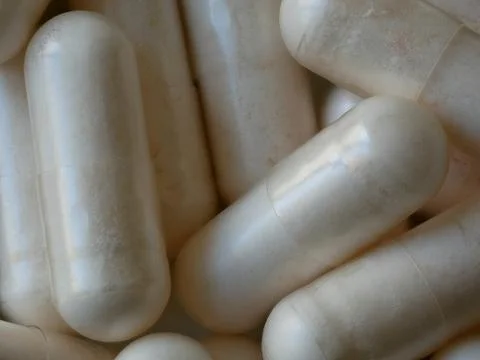 Macro Close-up of A Heap of Capsules 写真素材