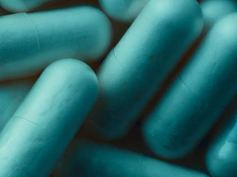 Macro Close-up of A Heap of Capsules Stock Photos
