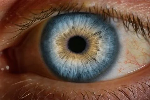 Macro close up image of human eye Stock Photos