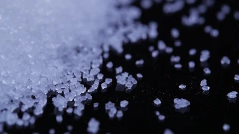Macro close up panning across a pile of sugar Stock Footage 70245215