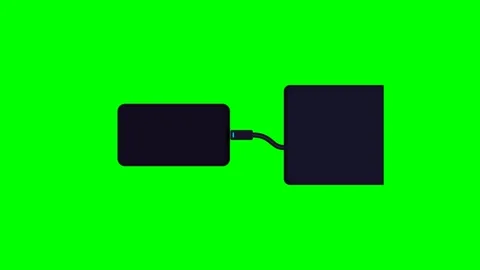 Macro Close-up Power Bank USB-C Charging Video stock 343375839