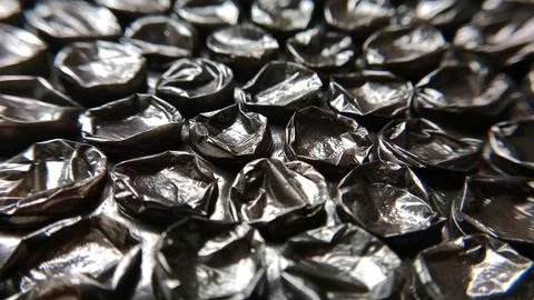 Macro Close Up Shot of Black Plastic Bubble Wrap Sheet Texture Stock Photos