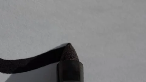Macro close up shot of a black sharpie permanent marker drawing a squiggly Stock Footage 251522023
