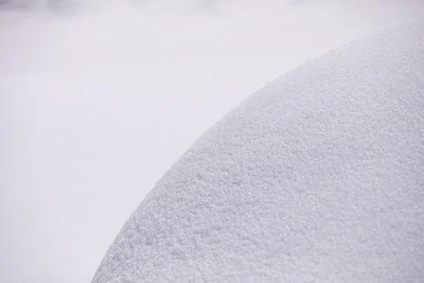 Macro close-up of Snow texture background. Close up of round shape snowdrift Stock Photos