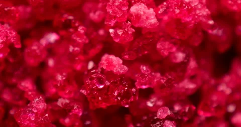 Macro close-up of sparkling cobalt chloride crystals Stock Footage 308433273