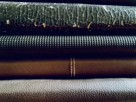 Macro Close Up Stack of Old Vintage Books and Leather Journals Stock Photos
