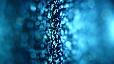 Macro close up super slow motion 1000 fps. Splash drops liquid in blue color Stock Footage 255198103