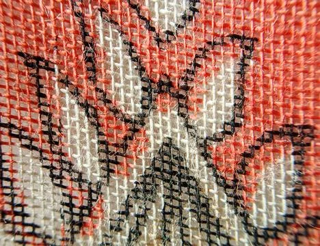 Macro Close-up of texture fabric cloth textile background Stock Photos