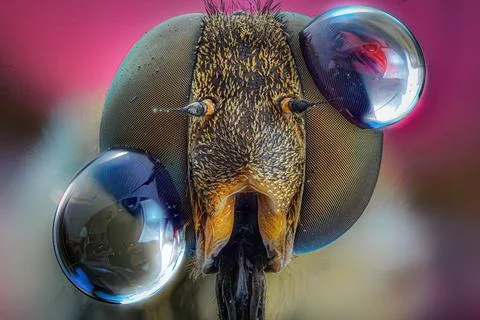 Macro close up of a tsetse fly Stock Photos