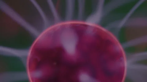 Macro close ups of a plasma ball and lines of electricity Stock Footage 272407188