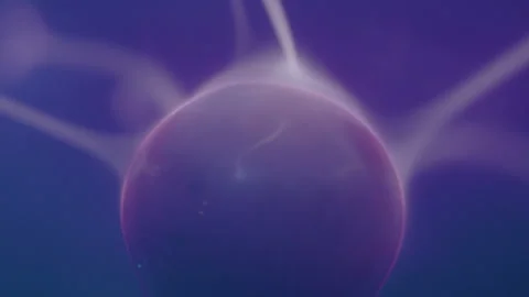 Macro close ups of a plasma ball and lines of electricity Stock Footage 272410169