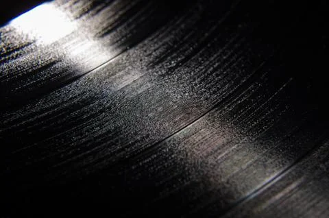 Macro close up of vinyl record Stock Photos