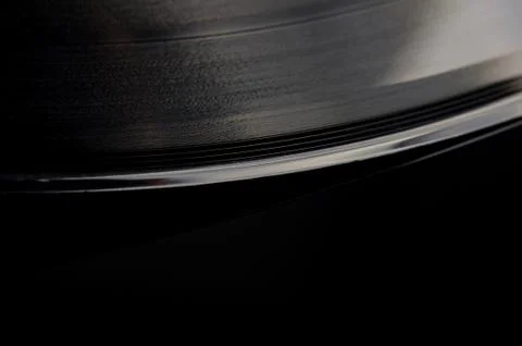 Macro close up of vinyl record Stock Photos