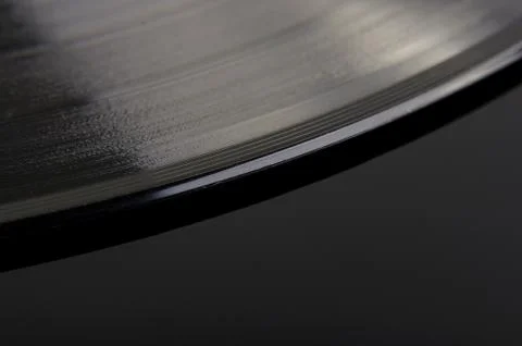 Macro close up of vinyl record Stock Photos