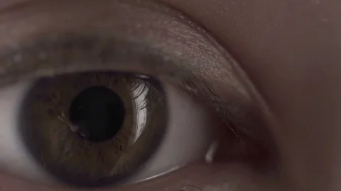 Macro Close-up wumen eye blinking Video stock 84823179