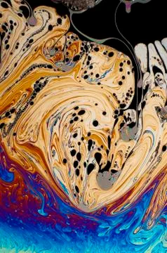 Macro closeup bubble solution Stock Photos