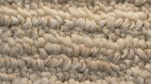 Macro closeup soft beige carpet rug texture Stock Footage 123055314