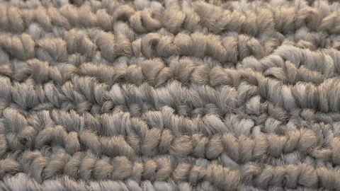 Macro closeup soft gray carpet rug texture Stock Footage 123060311