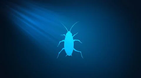 Macro of a cockroach, cockroach closeup Stock Illustration