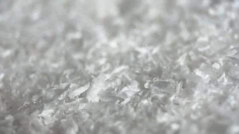 Macro Coconut Flakes Background, Rotation Video stock 260903817