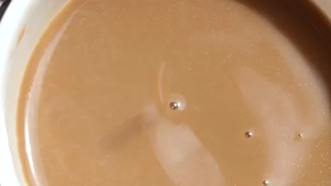 Macro Coffee beans. Top view. roasted coffee beans, 4k vdo . pouring coffee Stock Footage 152842449