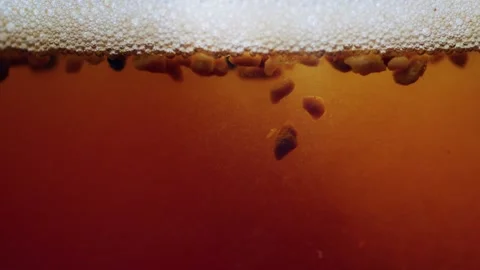Macro Coffee Brewing, Extreme Close Up Slow Motion Stock Footage 344244084