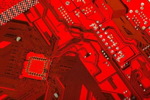 Macro of computer board Macro of computer board, technology background Cop... Stock-Fotos