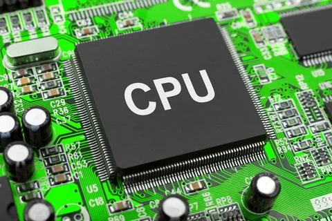 Macro of computer chip Macro of computer chip - technology background Copy... Stock-Fotos