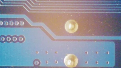 Macro computer electronics background texture top view Stock Footage 102360146