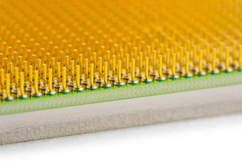 Macro of computer processor Stock Photos