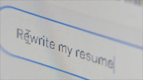 Macro CU Google Bard AI Prompt Window - User Types Requests (various) Stock Footage 243194217