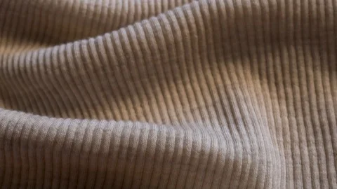 Macro-Detailed Knitted Wool Texture of Beige Fabric With Added Silk. Wool Materi Video stock 128310291